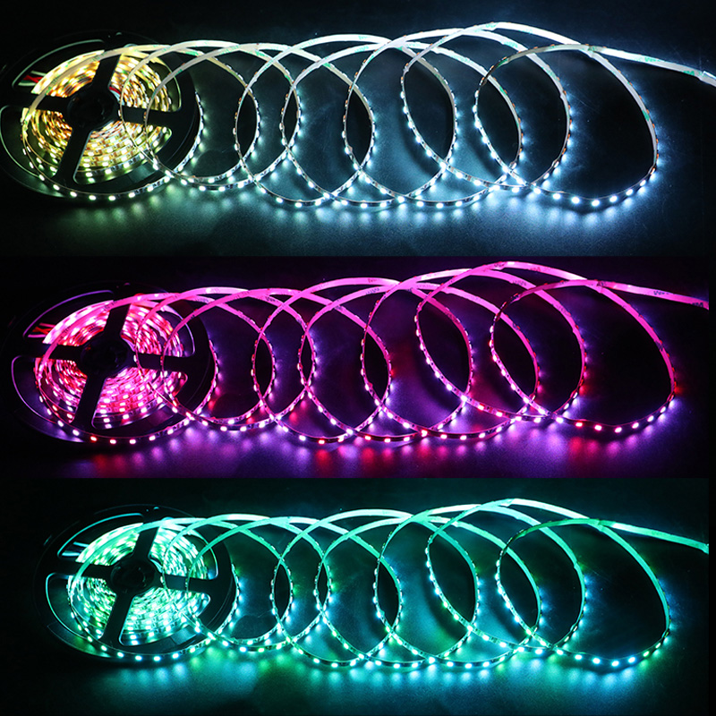 SK6812 RGB 3535SMD 90LEDS/M DC5V 5MM-Wide Digital Intelligent Addressable LED Strip Lights - 3.28 - 6.56ft per roll SK6812 RGB 3535SMD 90LEDS/M DC5V 5MM-Wide Digital Intelligent Addressable LED Strip Lights - 3.28 - 6.56ft per roll